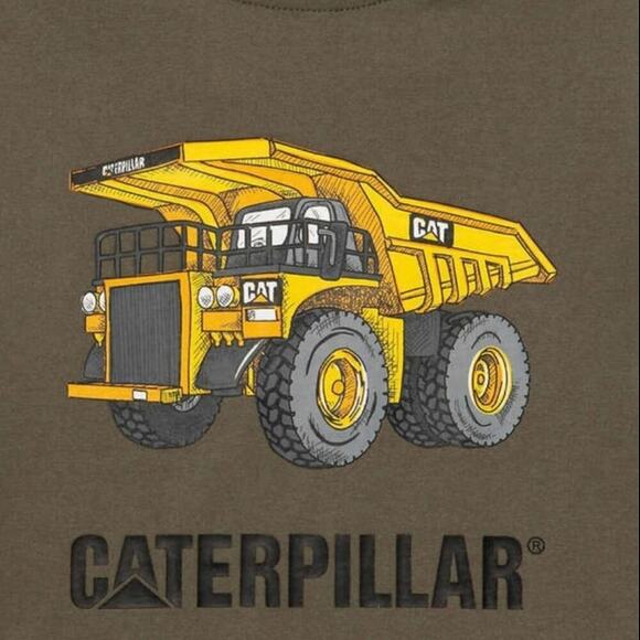 Caterpillar Boy's Jogger Shirt Tractor Dump Truck Set Size 2T NWT - Picture 3 of 5
